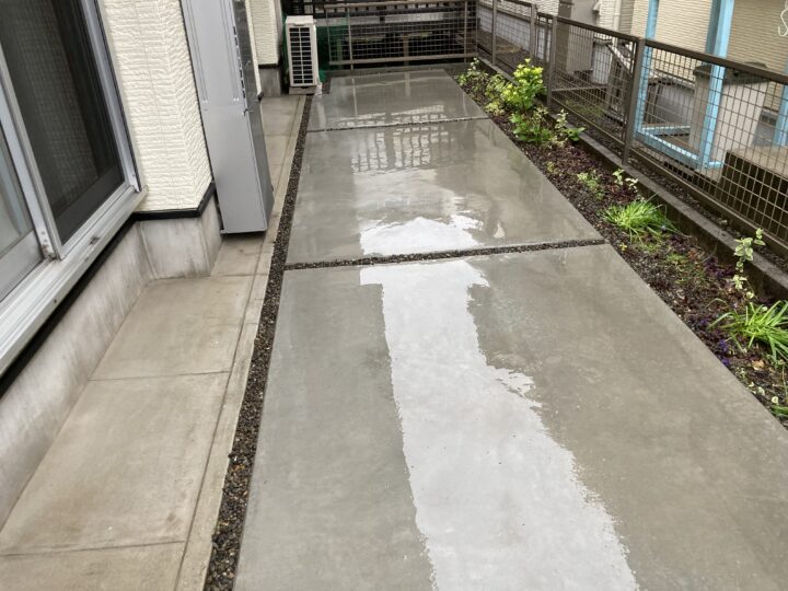 小牧市　M様邸　庭土間工事